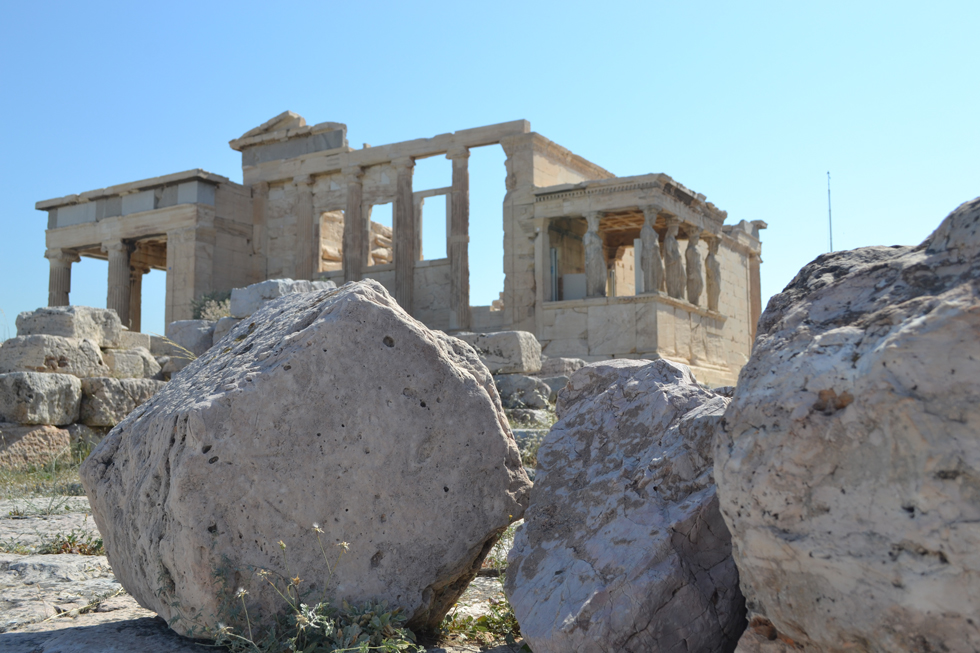 Greek architectural ruins