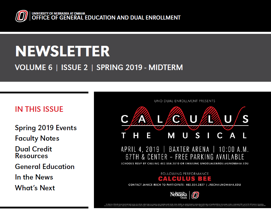 Spring 2019 Midterm Newsletter