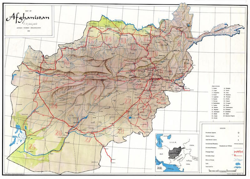 1965 Afghanistan Map