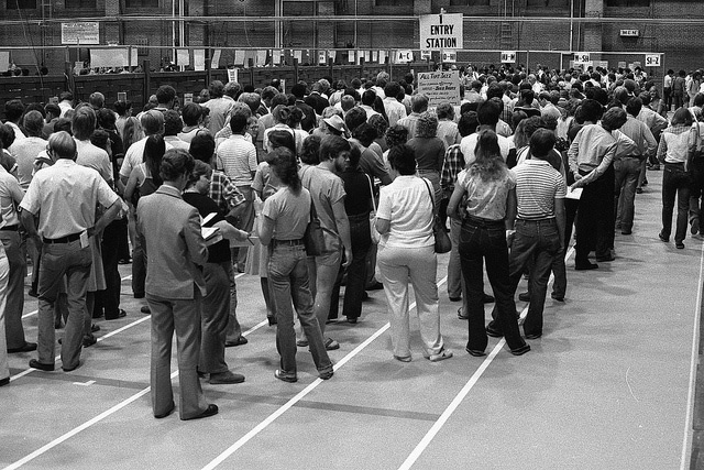 registering for classes in 1980