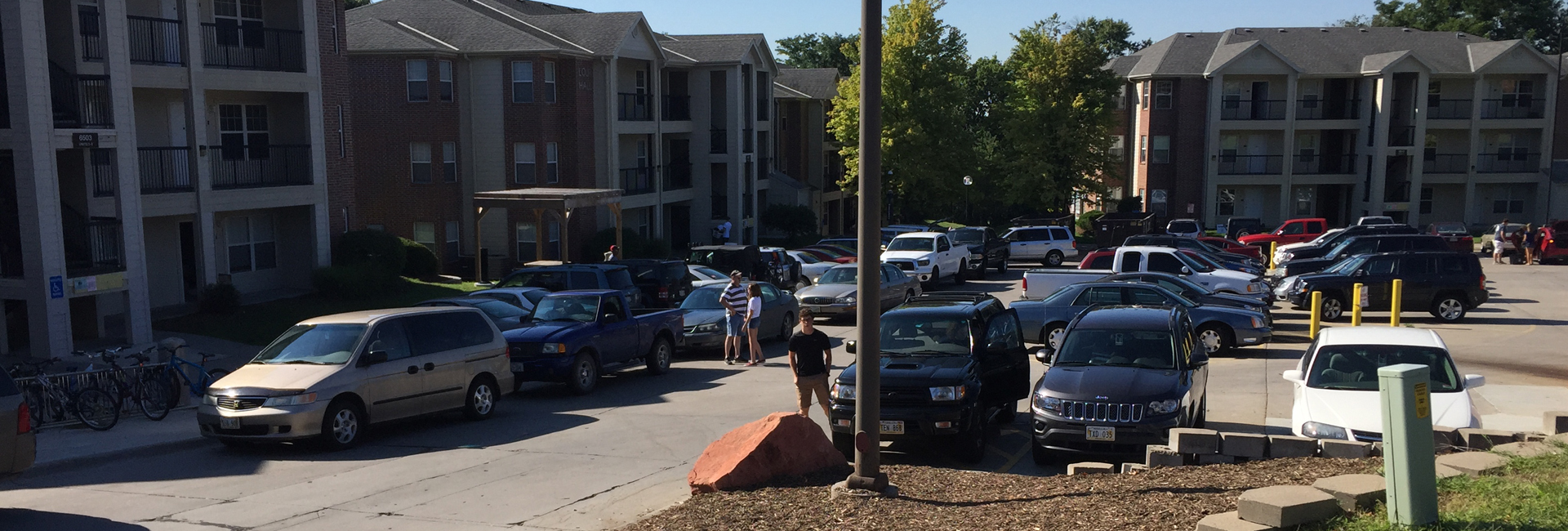 Hundreds of students arrived on campus for move-in at University Village