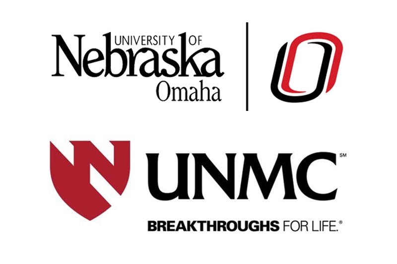 UNO and UNMC lockup logos