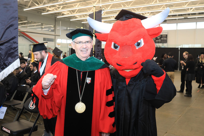 commencement at Baxter Arena