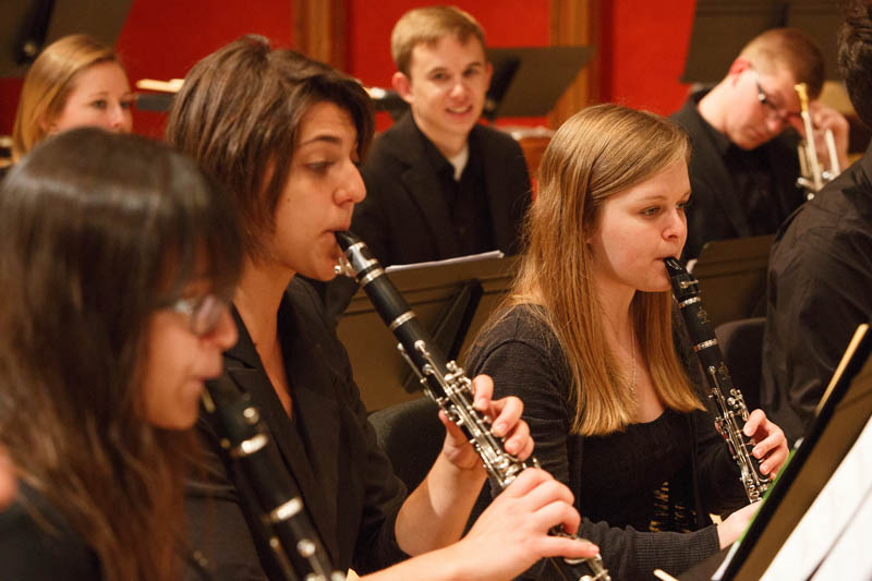 Music students performing at UNO