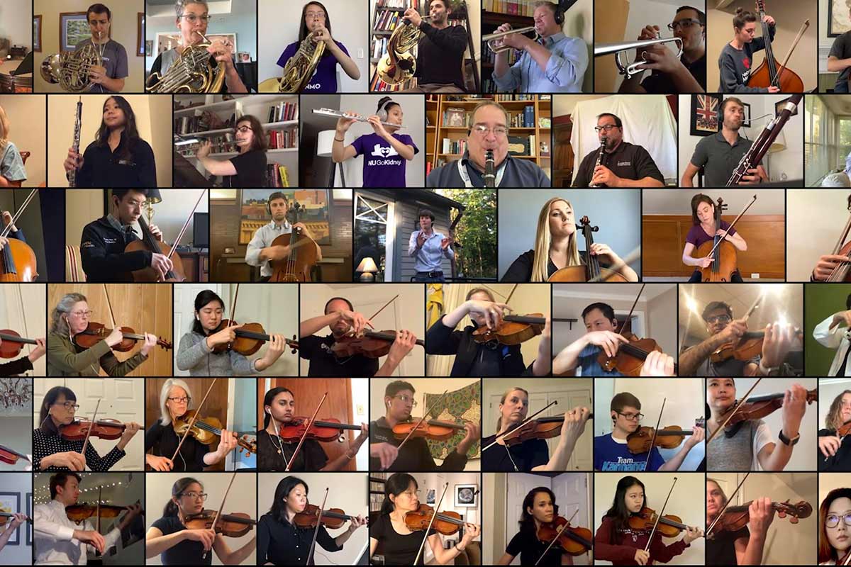 The National Virtual Medical Orchestra performs online