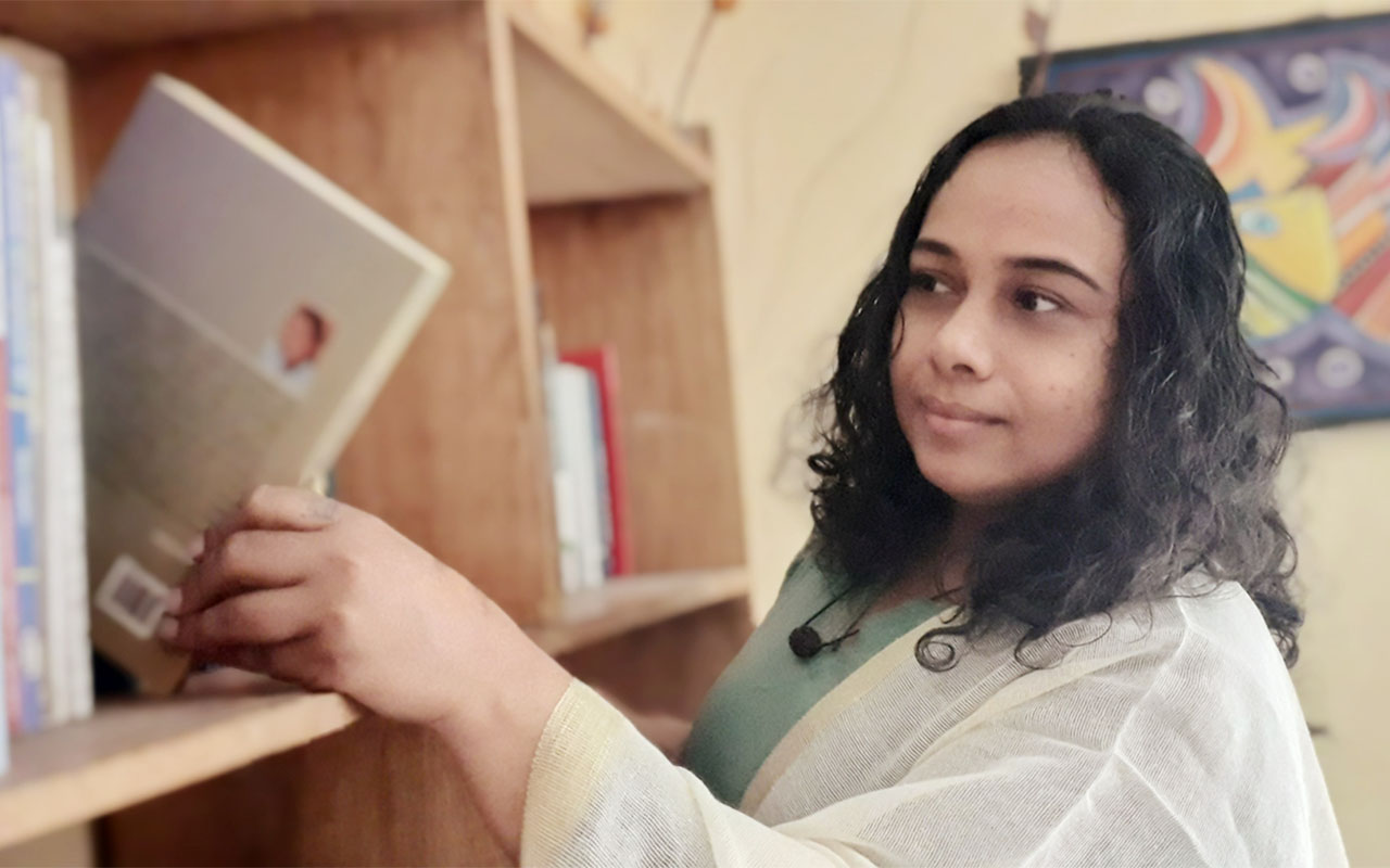 Sharmila Seyyid, an Artist Protection Fund Fellow, will be working with UNO's English department and Women and Gender Studies program while continuing her writing and international social justice work.