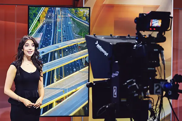 Sam Pastorino on set 