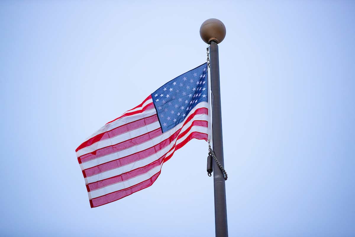 U.S. Flag raised at UNO