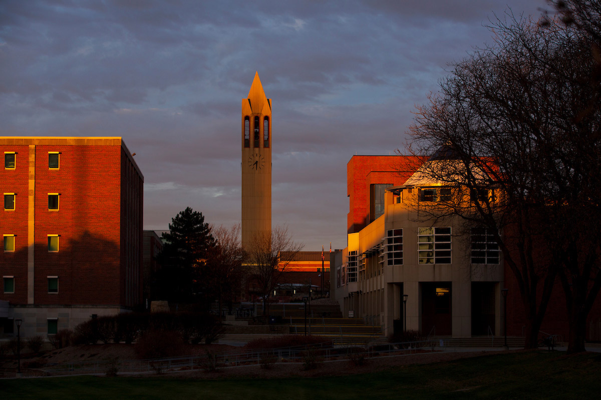 Campanile at sunrise