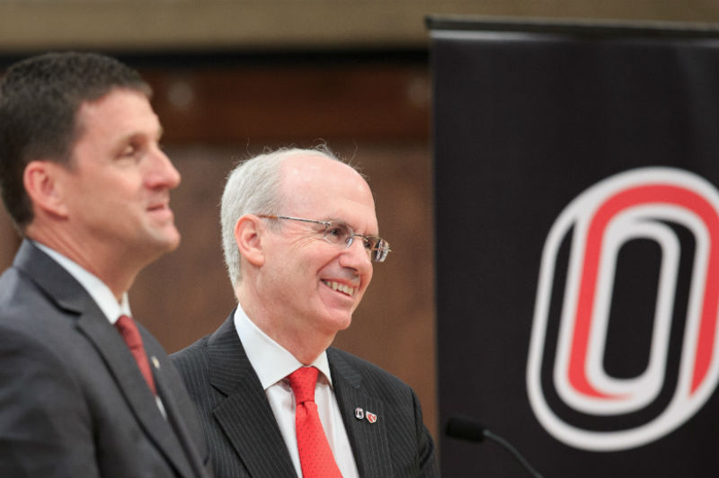 President Hank Bounds with Chancellor Jeff Gold