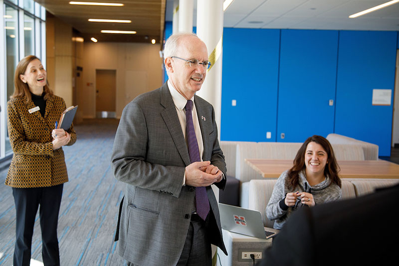 Newman Center Tour UNO's Chancellor Gold