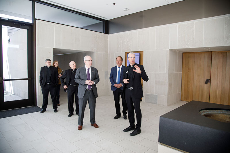 Newman Center Tour UNO's Chancellor Gold