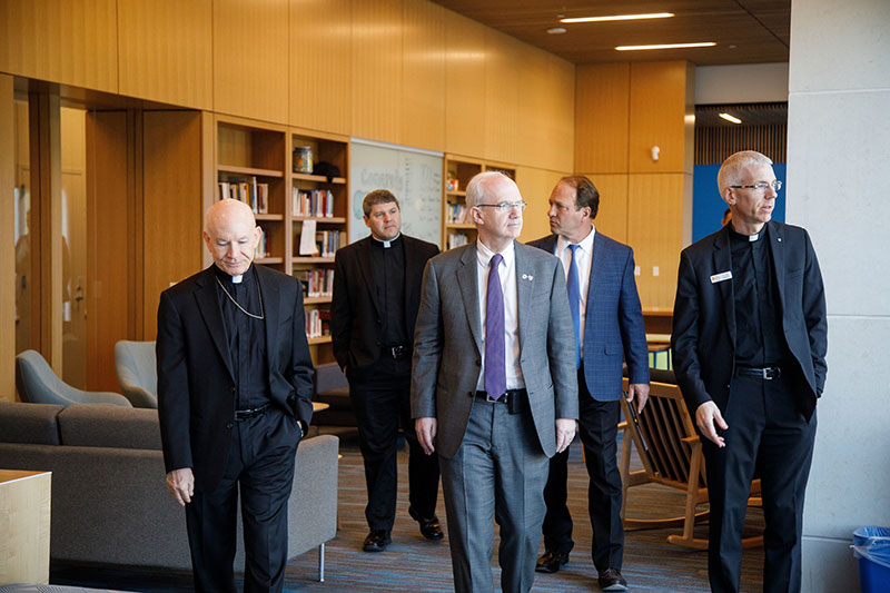 Newman Center Tour UNO's Chancellor Gold