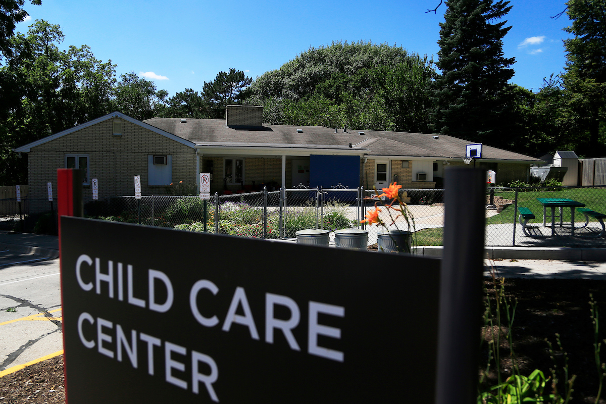 front of the child care center