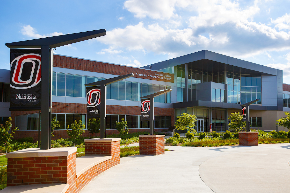 front entrance to weitz community engagement center