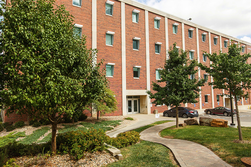 west entrance allwine hall