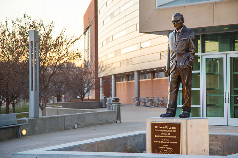 mammel hall john lucas statue