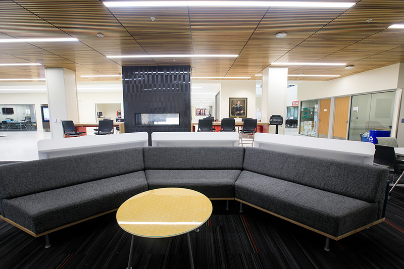 lounge area in student center