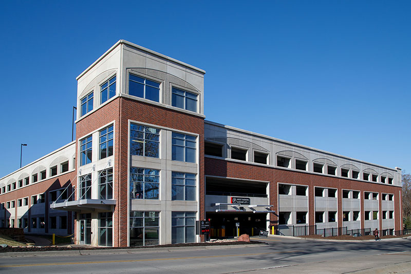 west parking garage