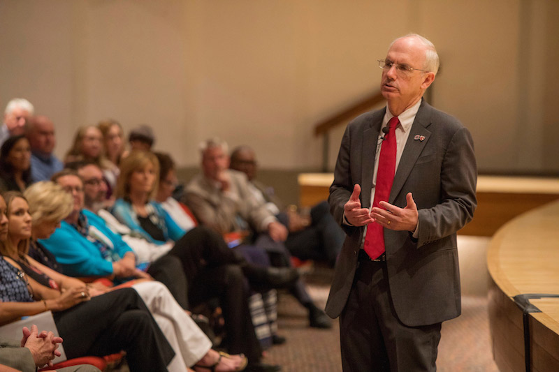 Chancellor Gold at town hall