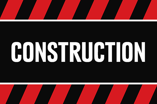 red and black construction graphic