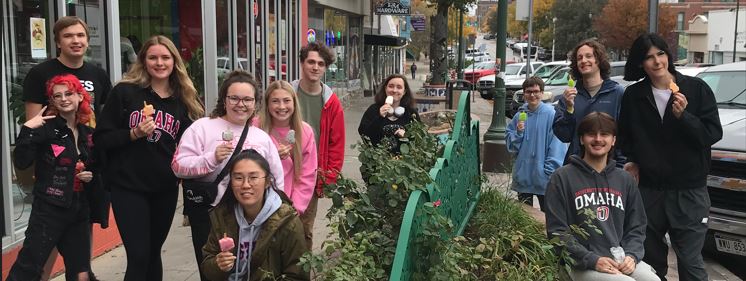Honors students in our city campus