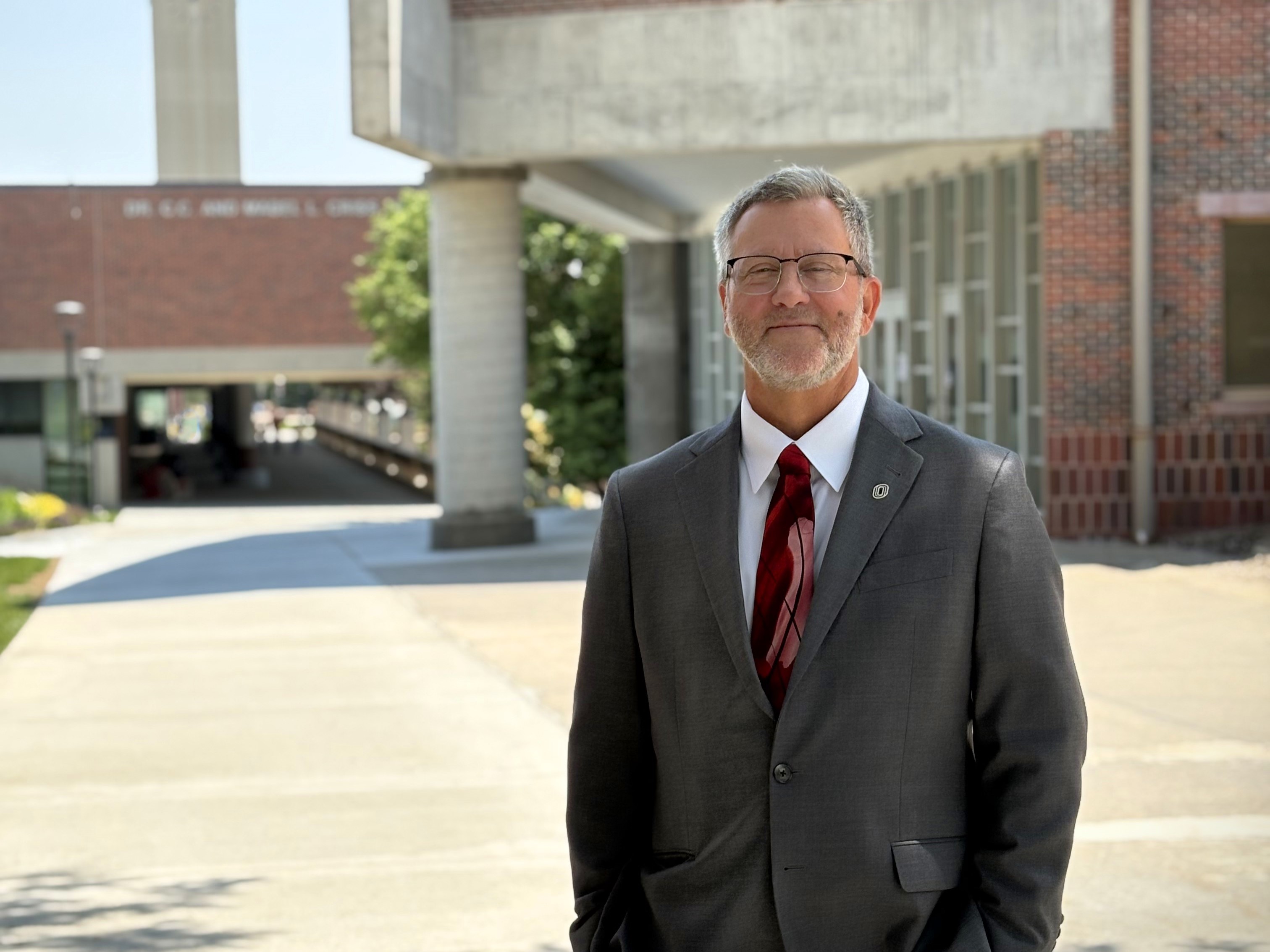 Michael Hilt poses outside the Weber Fine