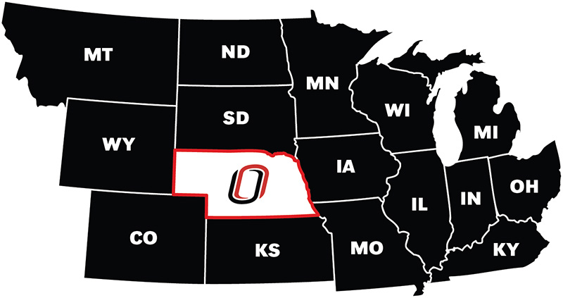 OUR Tuition states map