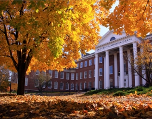 arts and science hall in autumn