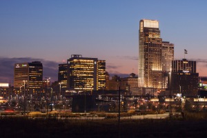 view of downtown Omaha