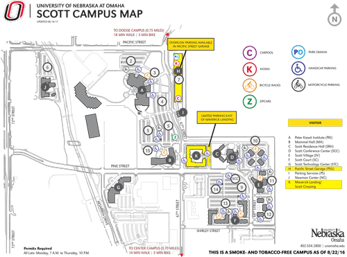 University Of Nebraska Omaha Campus Map Directions to Campus | Admissions | University of Nebraska Omaha