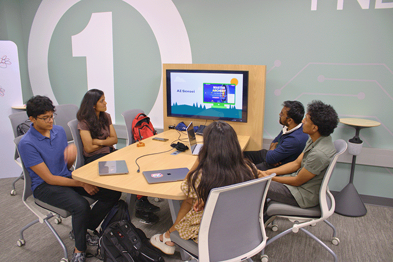 students in NextGen AI class at UNO.