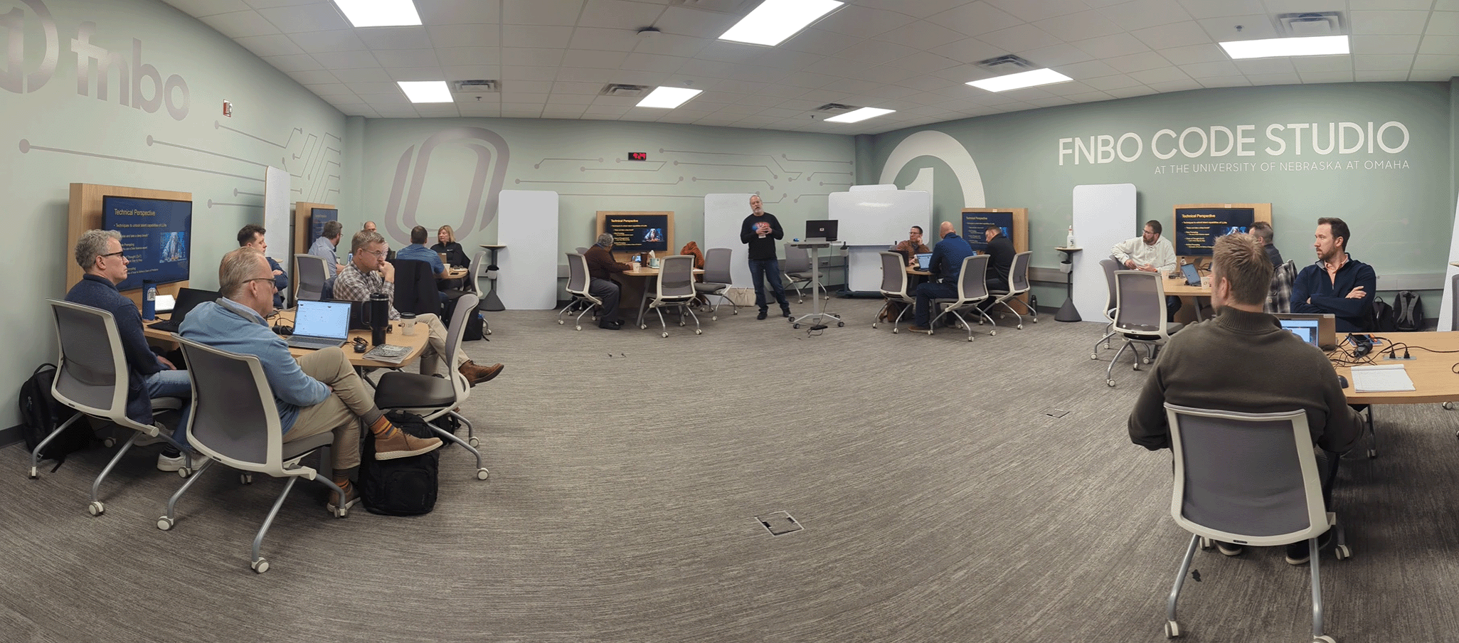 students attend a masterclass.