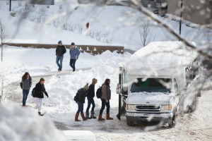 shuttle in snow