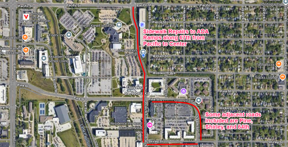 diagram of 67th corridor
