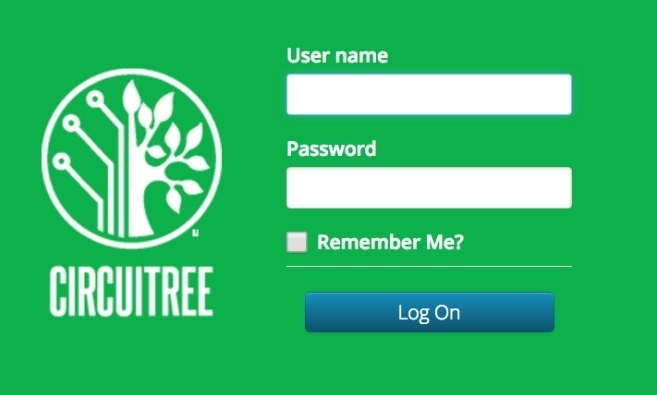 login screen