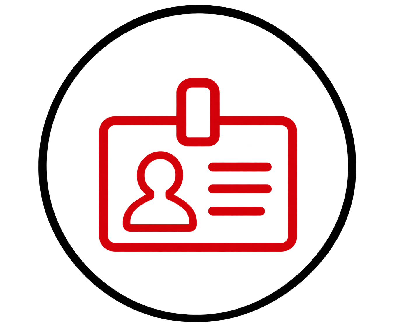 red id icon in a transparent background.