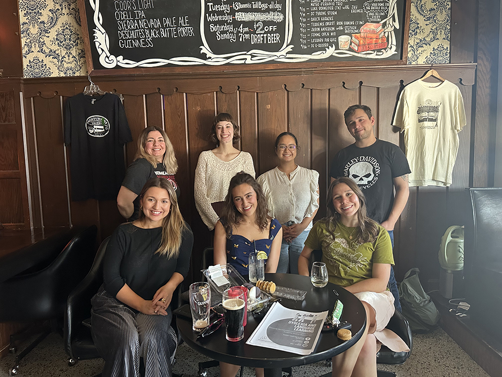 Photo of EGO members at a social event