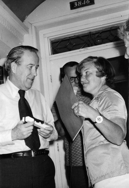 Shirley Goldstein with Senator Henry "Scoop" Jackson