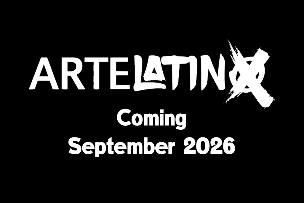 ArteLatinx logo with announcement that it is coming September 2026.
