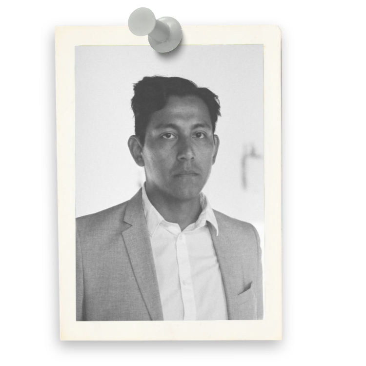 Headshot of artelatinx participating artist Cesar Lopez.