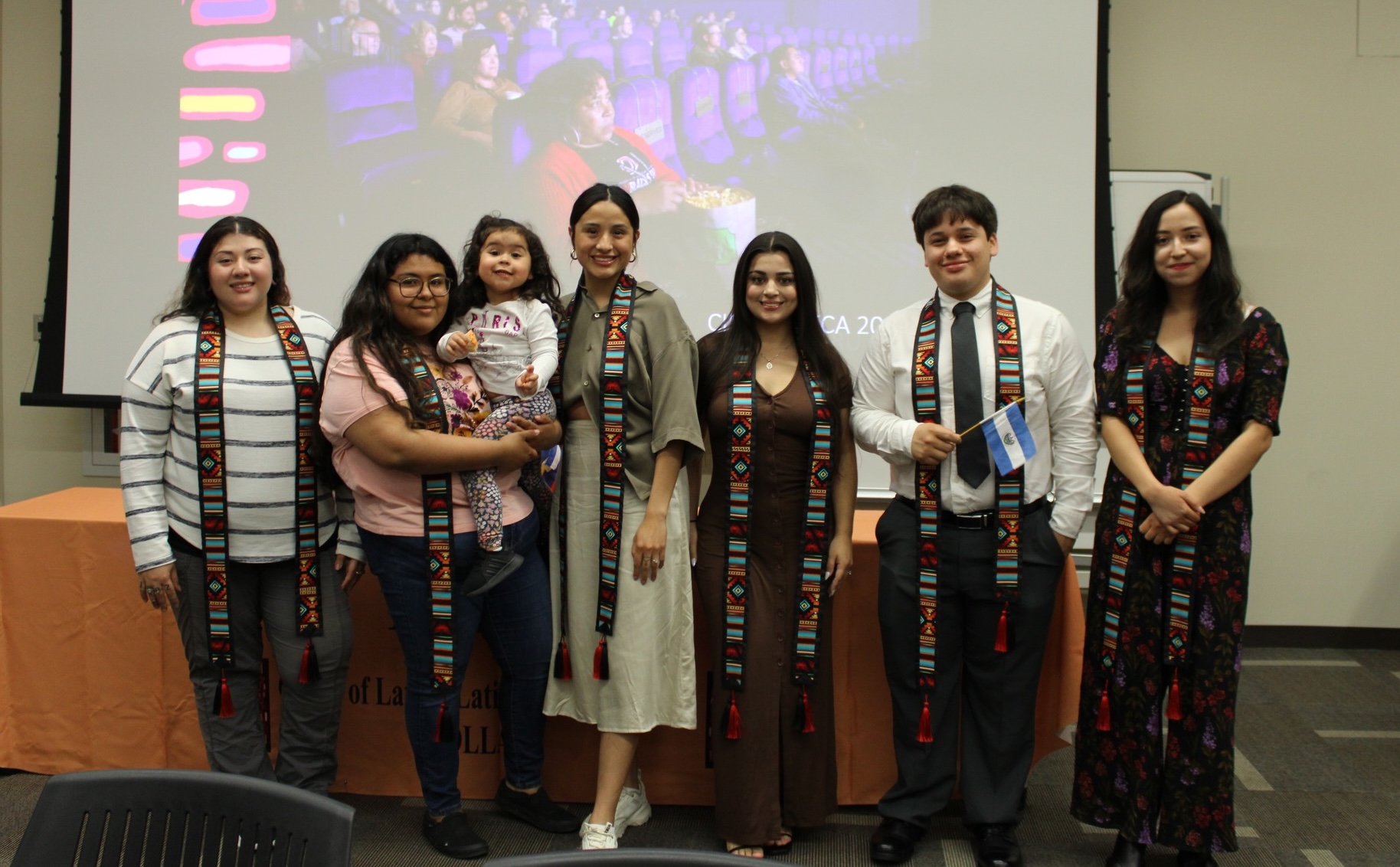 OLLAS graduating students with their OLLAS sashes 