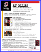 OLLAS Advising, Faculty/Staff and Selected Program Information Flatsheet