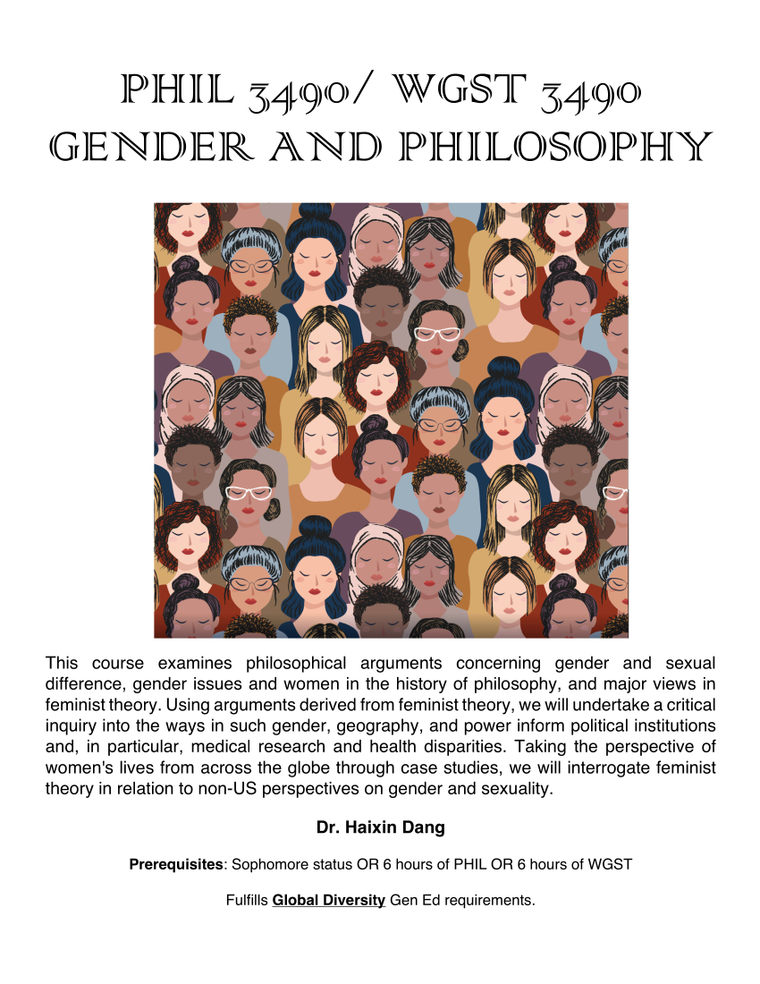 Fall 2022 Gender and Philosophy