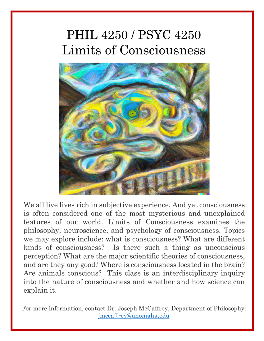 Fall 2022 Limits of Consciousness Flyer