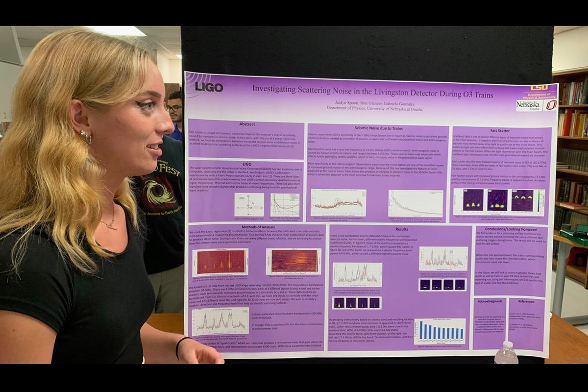Student publishes her research on gravitational waves as a student.