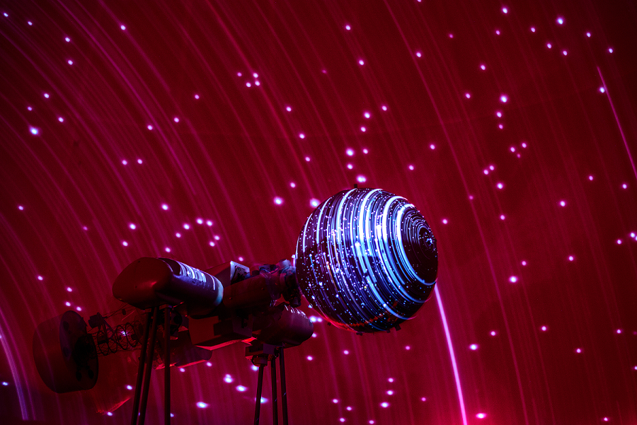 Mallory Kountze Planetarium star ball. 