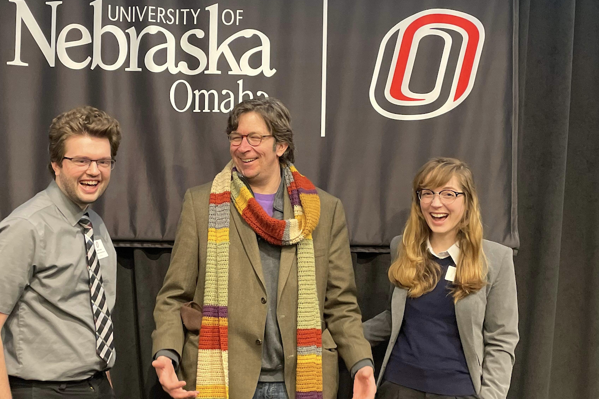 toni kirby with students.