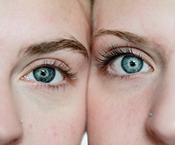 females' eyes