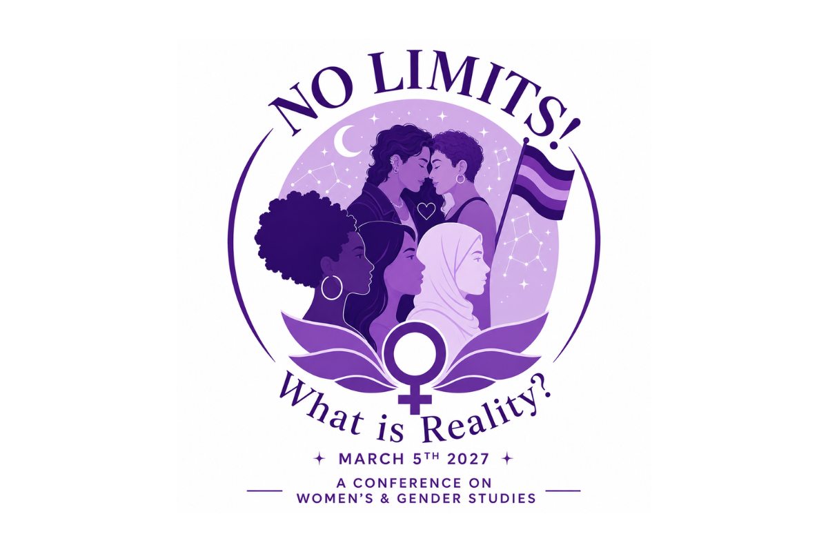 No Limits! Conference Logo with women in purple. 